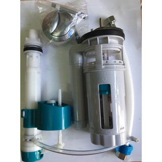 Bộ xả 2 nhấn bồn cầu 2 khối Kèm Nút Nhấn inox 304