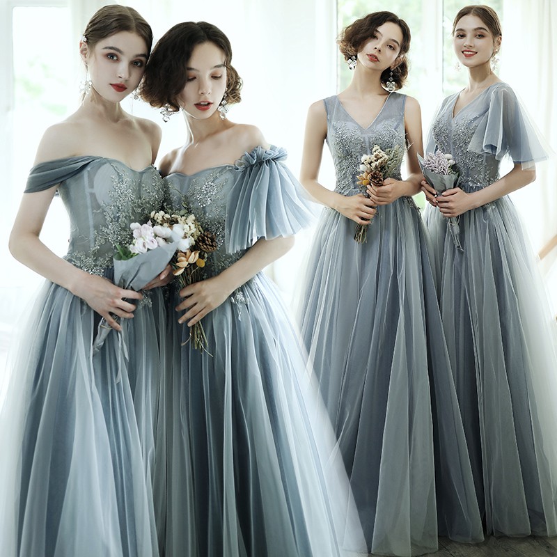 Váy đầm CAO CẤP phù dâu cưới hỏi dự tiệc size XS-3XL bigsize wedding-event dress LT1112