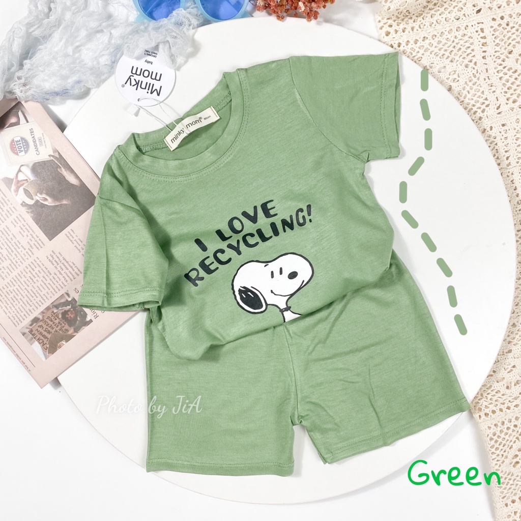 [LNN17] Bộ Cộc Tay Thun Lạnh MINKY MOM In Hình Snoopy, Mềm Mịn, Thoáng Mát, Dễ Chịu, Thoải Mái, Hàng Chuẩn Đẹp Cho Bé