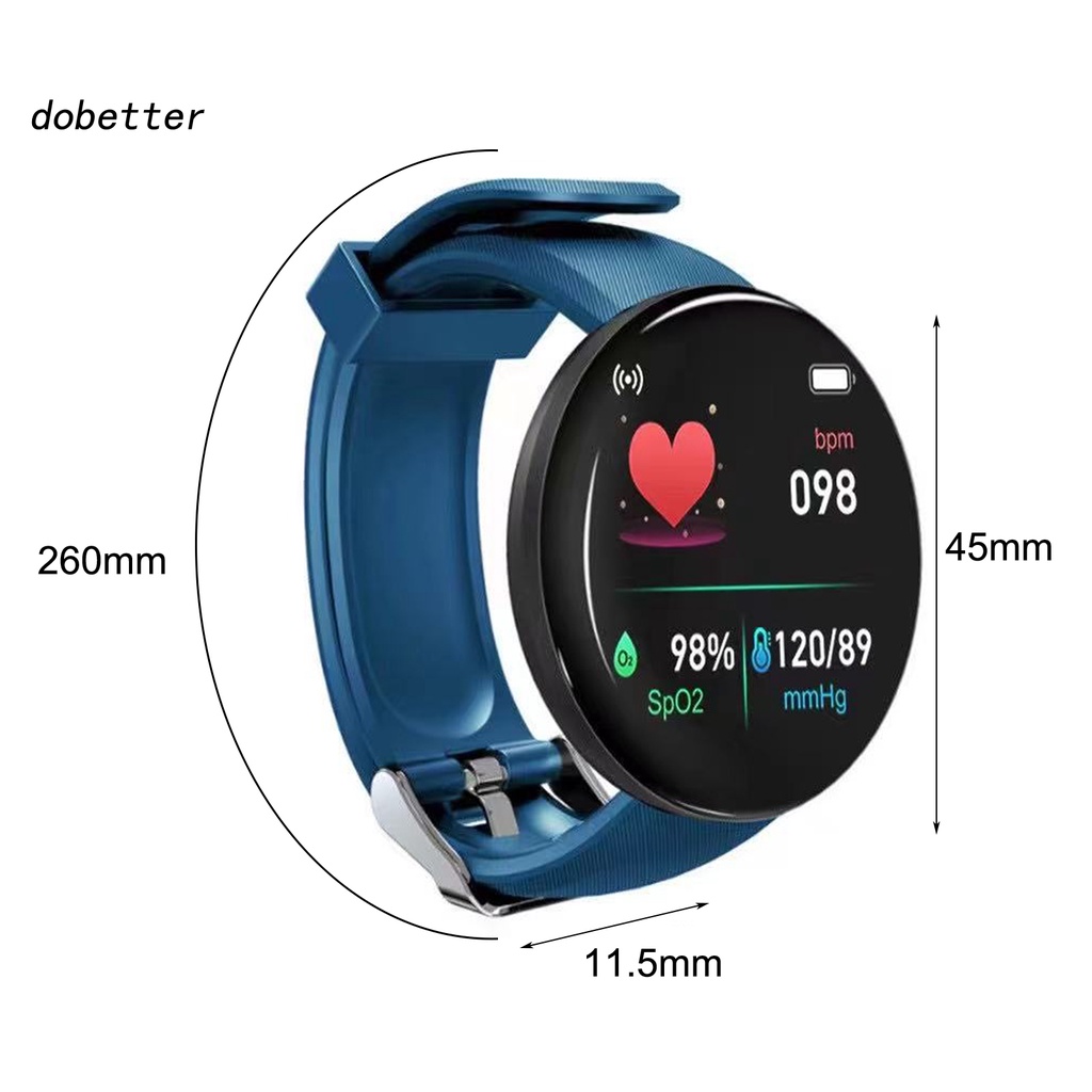 Đồng hồ thông minh mặt tròn 1.3 inch nhiều màu sắc tùy chọn đa năng