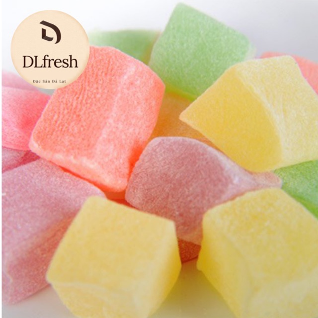 Kẹo dẻo trái cây DLFresh kẹo cầu vồng tuổi thơ 200g