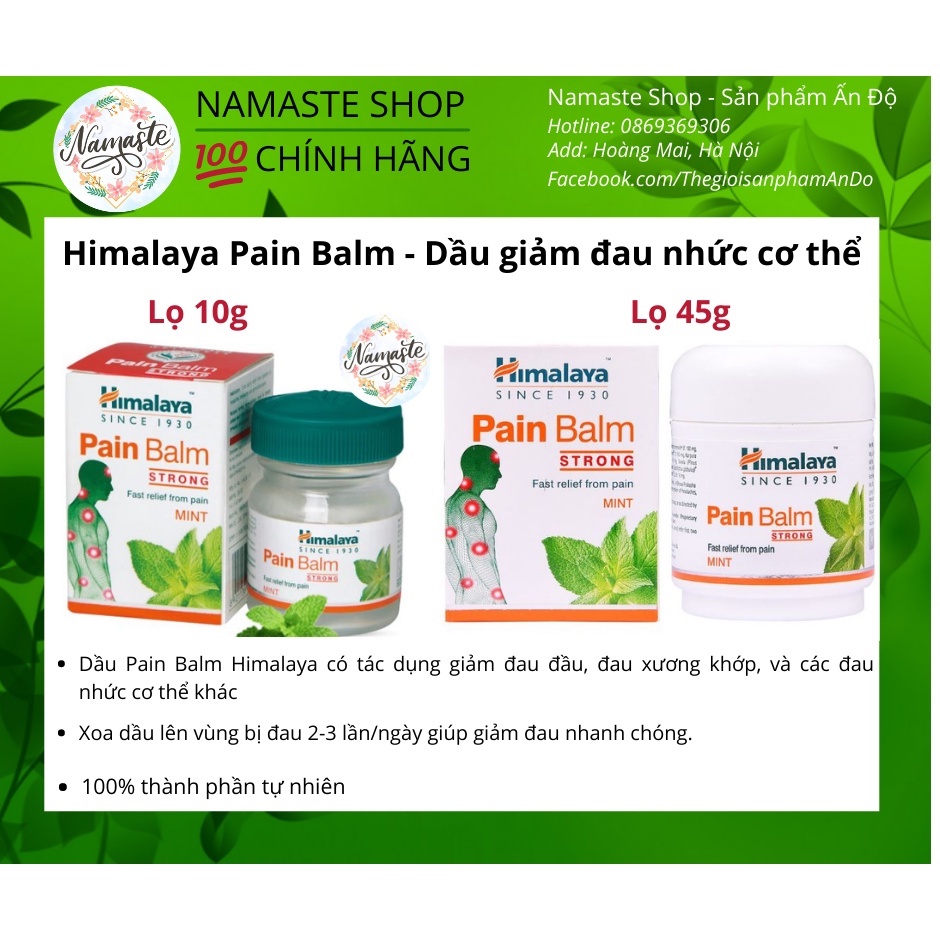 Dầu Himalaya Pain Balm - Giảm Nhanh Đau Nhức Mỏi Cơ Thể