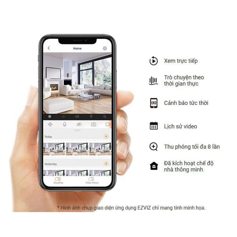 Camera IP Wifi Ezviz C6N 2.0MP, Chống Ngược Nắng, Theo Dõi Chuyển Động, Đàm Thoại 2 Chiều, Hàng Chính Hãng