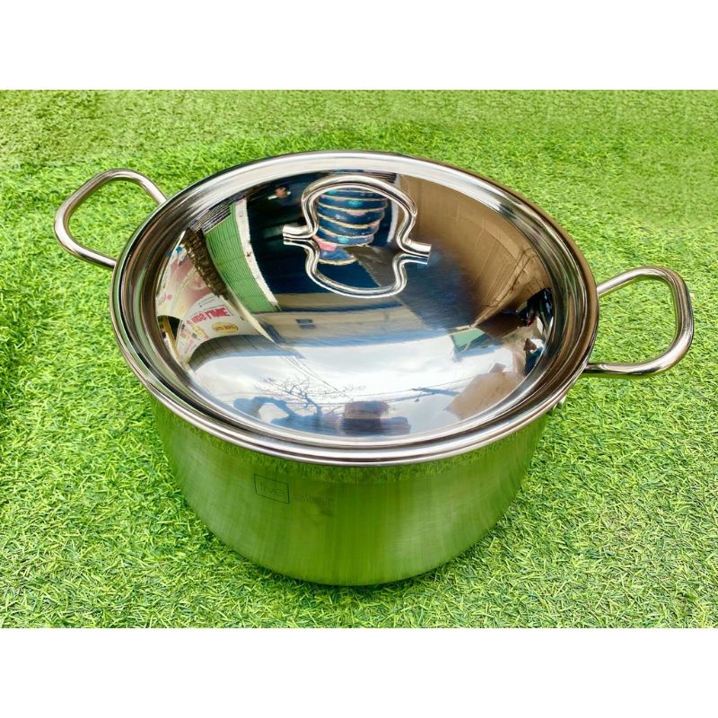 Nồi Luộc Gà 3 Đáy Inox 430 dày dặn Fivestar 26/28/30/32/36CM đun mọi loại bếp