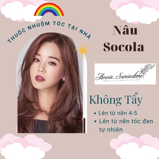 Thuốc nhuộm tóc màu nâu chocolate/không tẩy