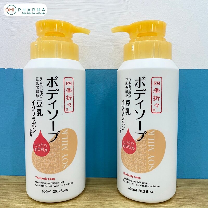 Combo 03 Sản Phẩm Lotion, Sữa Tắm, Sữa Rửa Mặt Tinh Chất Đậu Nành Shikioriori Nhật Bản