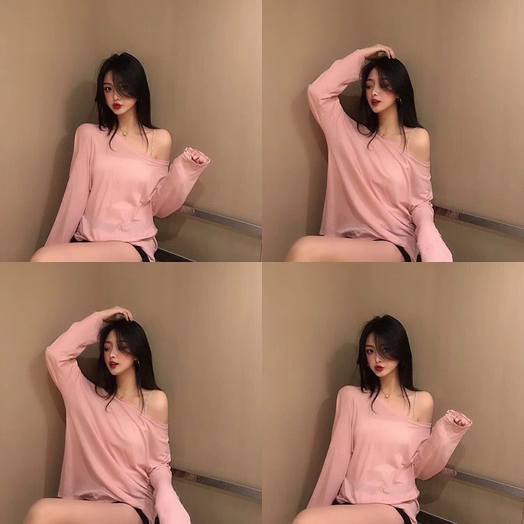 [ Mã WASTAPR giảm 10K đơn 50K] ÁO LEN GIẤY CỔ TRÒN NỮ - ÁO THUN GIẤY DÀI TAY 5 MÀU QC HOT | BigBuy360 - bigbuy360.vn