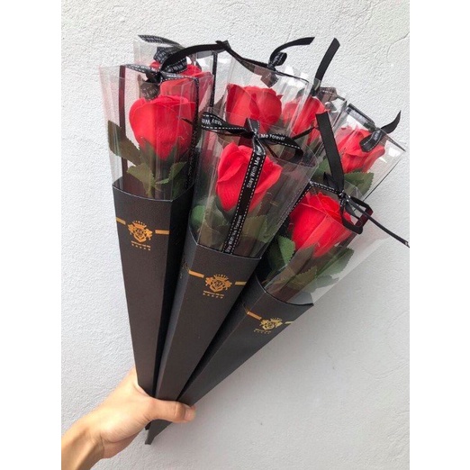 Hoa Hồng 1 bông  kính meka tặng người thân giá sỉ