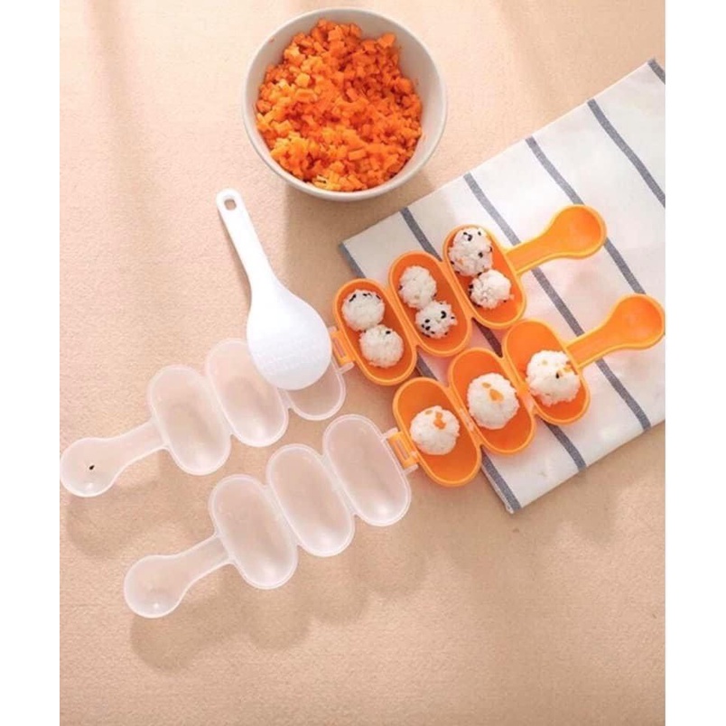 Lắc cơm cho bé ăn dặm,khuôn tạo hình cơm nắm tròn cho bé ăn dặm