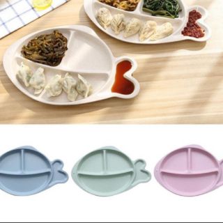 Khay ăn dặm lúa mạch hình cá dễ thương cho bé yêu