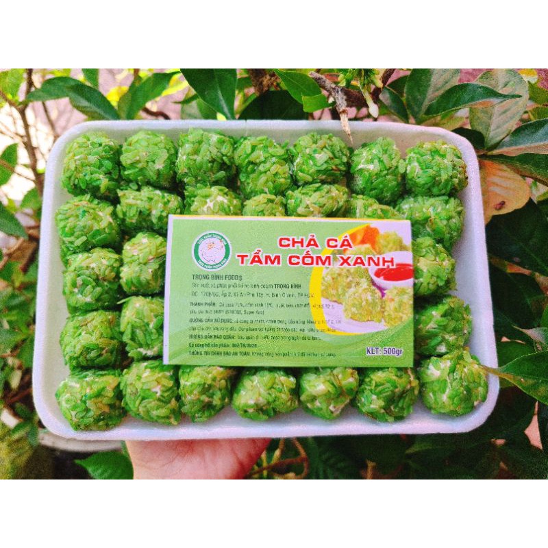 CHẢ CÁ TẨM CỐM XANH