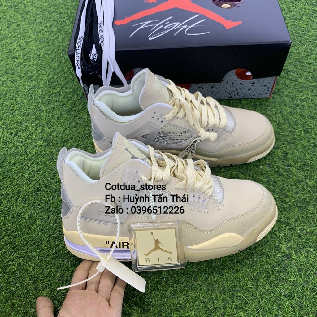 Giầy thể thao bóng rổ jordan ofwhite 4 chuẩn 1:1 chất lượng ( full phụ kiện + free ship ) | BigBuy360 - bigbuy360.vn