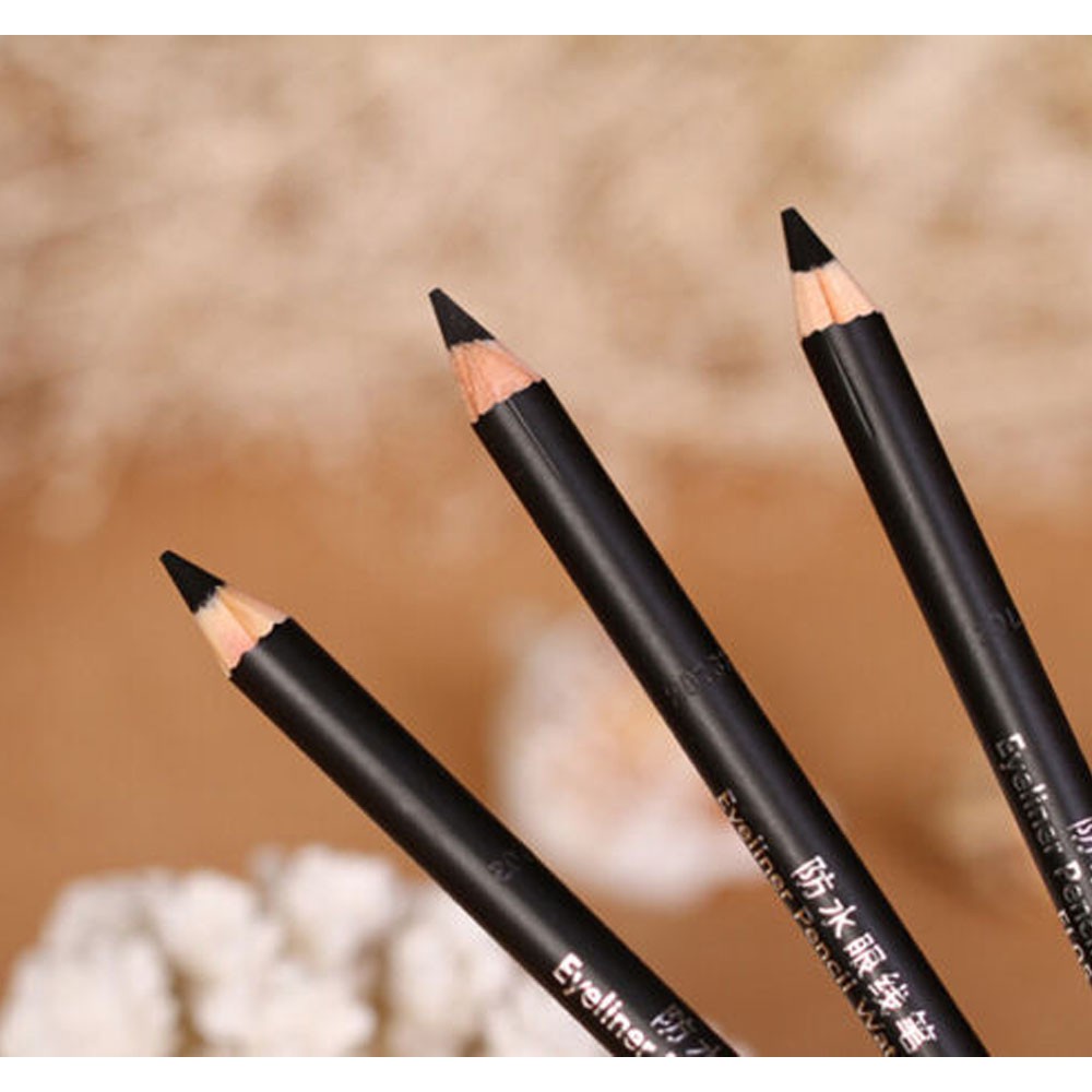 [Hàng mới về] Set 2 chì kẻ mắt màu đen chống thấm nước lâu trôi trang điểm thường ngày cho nữ