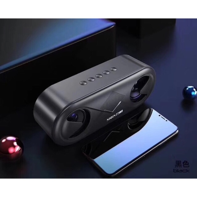 Loa bluetooth mini NIQIN S6 bluetooth 5.0 cao cấp, loa mini không dây có đèn led âm thanh siêu trầm ấm -dc3535