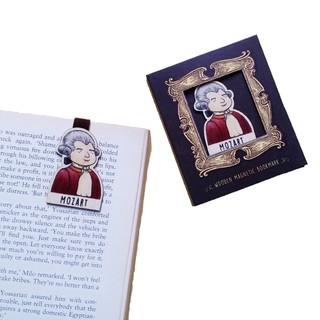 Bookmark gỗ nam châm Mozart