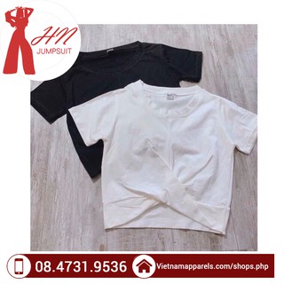Áo croptop xoắn eo cực chất