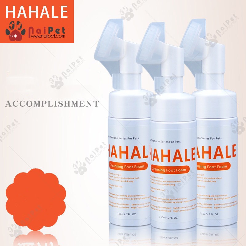 Bọt Tắm Khô Dưỡng Lông Cho Thú Cưng Hahale 150ml