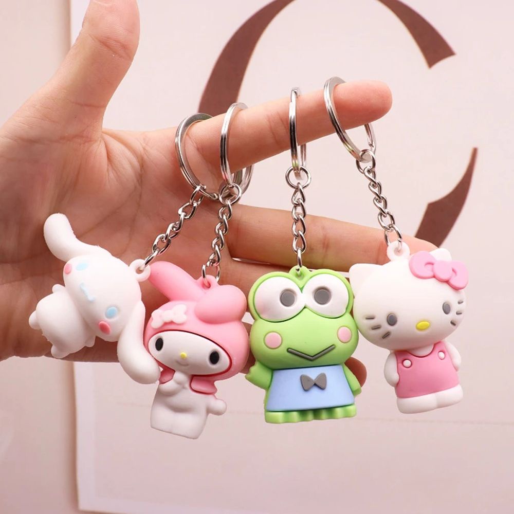 Móc khóa hình nhân vật hoạt hình 3D sáng tạo