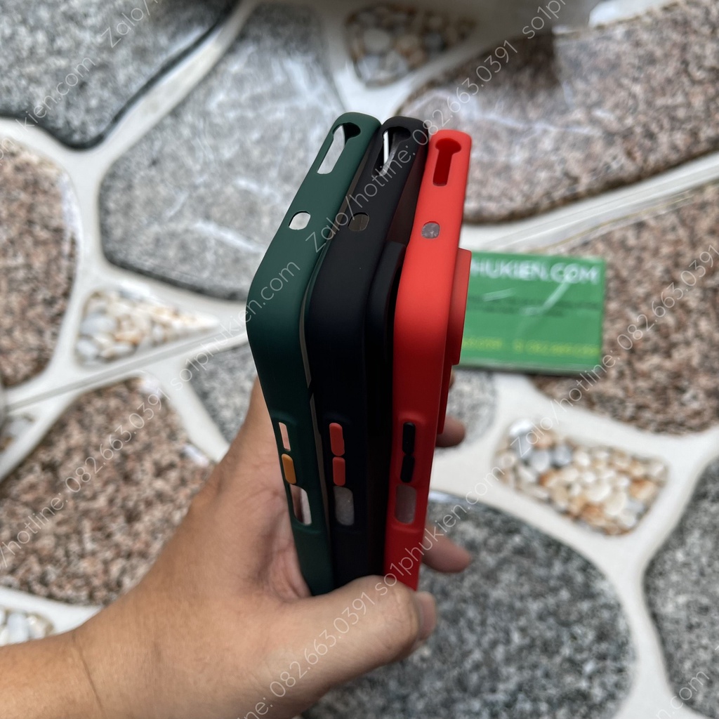 Ốp lưng Xiaomi Redmi note 11s 4G (bản việt nam) (dùng được note 11 4g) lưng nhám viền màu bảo vệ camera