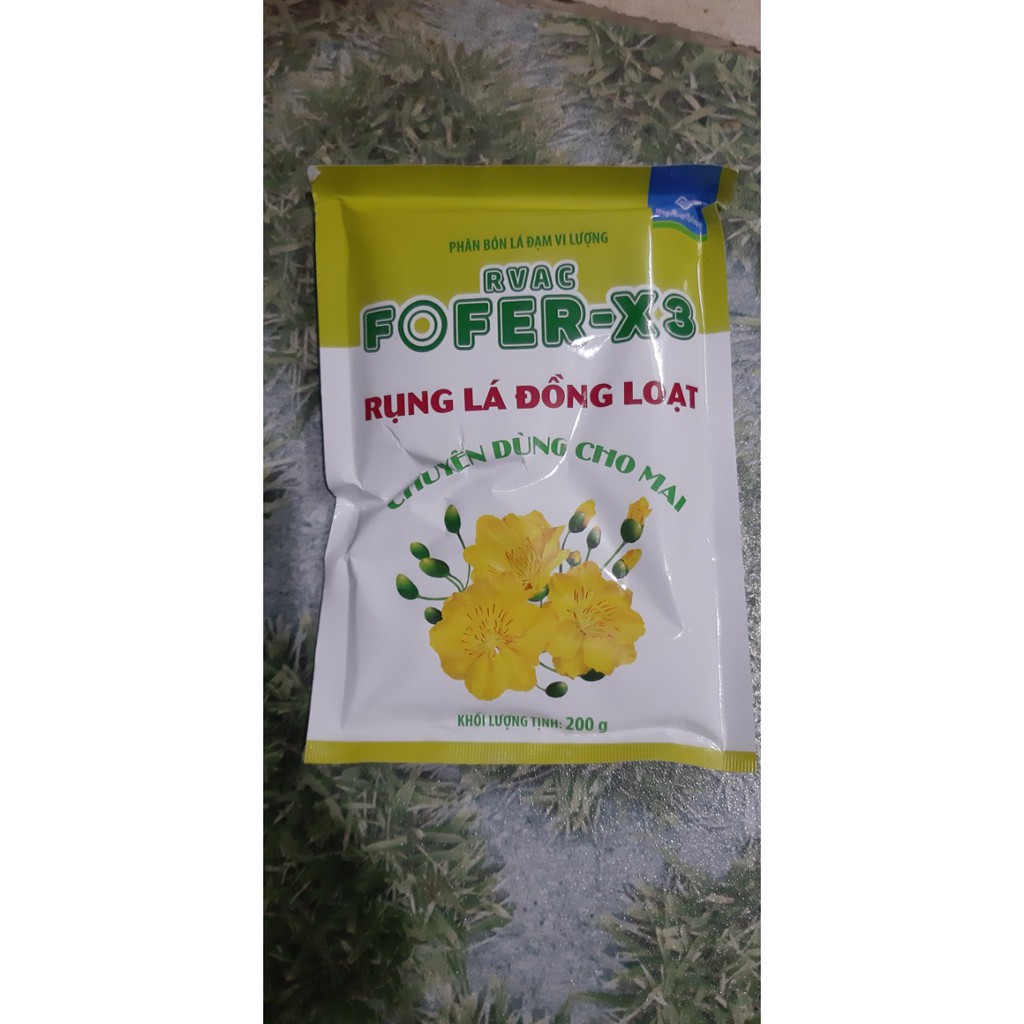 Phân chuyên dụng xử lý rụng lá ra hoa mai ngày tết RVAC FOFER X3 MAI RỤNG LÁ