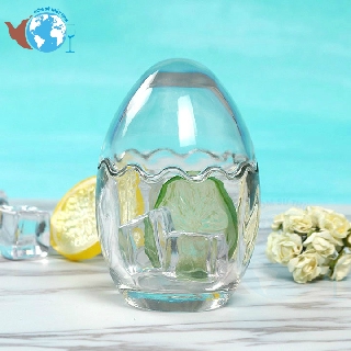 Hũ thủy tinh hình quả trứng LỚN 210ml làm pudding sữa chua