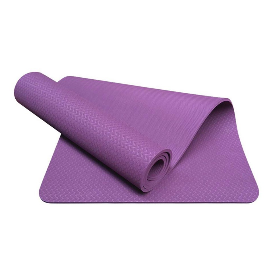 Thảm tập gym, yoga TPE 8mm cao cấp loại 1 tặng túi xịn + dây buộc trị giá 100k