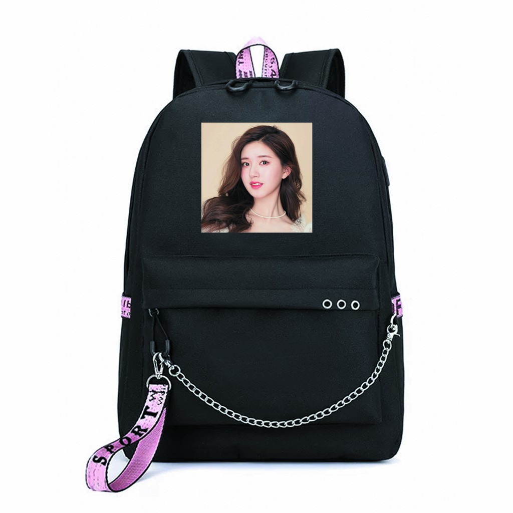 Balo thông minh MÀU ĐEN đi chơi đi học tiện dụng in hình ĐẶNG LUÂN CÚC TỊNH Y LÂM NHẤT AN KỲ