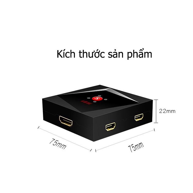 Switch splitter hdmi 4 cổng hỗ trợ 2 chiều - Jinghua Q513 H401M