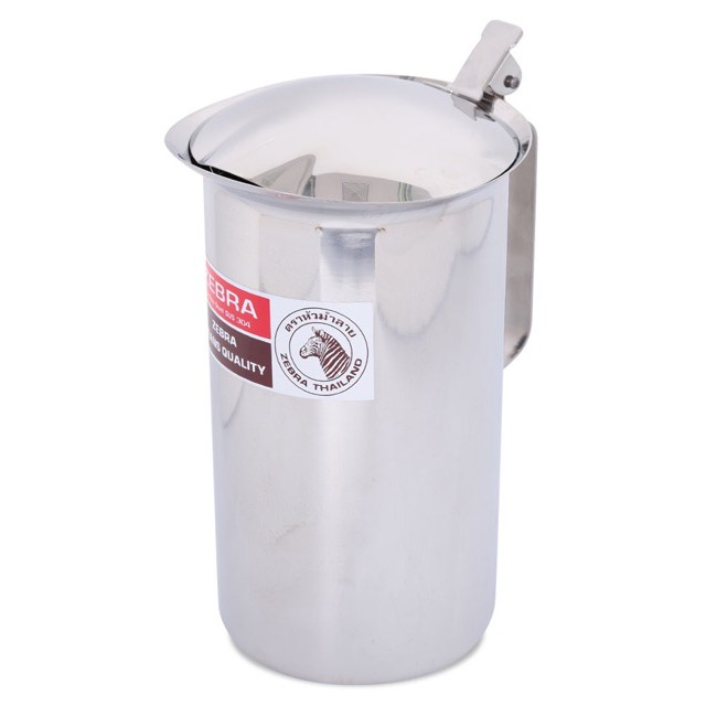 Dòng Zebra - Ca Zebra - Ca nước inox 304 Zebra có nắp 1.9L 115012 cao 21cm, đường kính 11cm