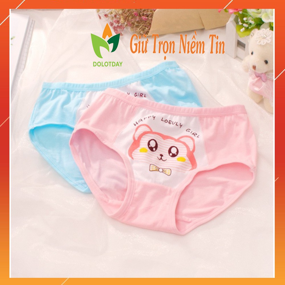 [SET 5] Quần lót tam giác cotton kháng khuẩn cho bé gái DOLOTDAY, Quần chíp trẻ em dễ thương (Mẫu ngẫu nhiên)