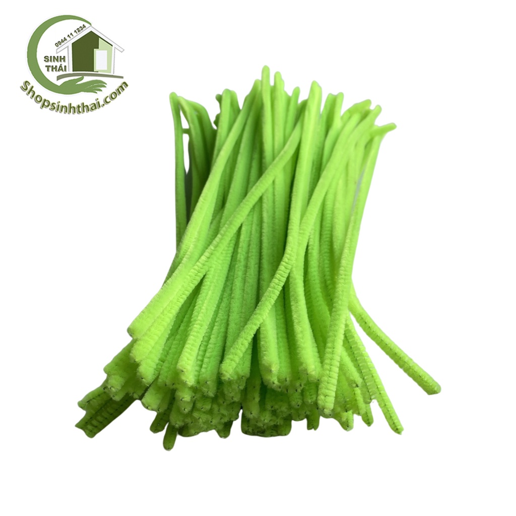 Cây kẽm xù nhung màu xanh lá cây,  kẽm làm đồ chơi, mô hình