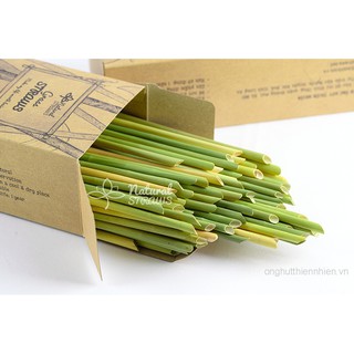 Ống hút cỏ Bàng khô (100+5 ống) [Đường kính lớn nhất thị trường]