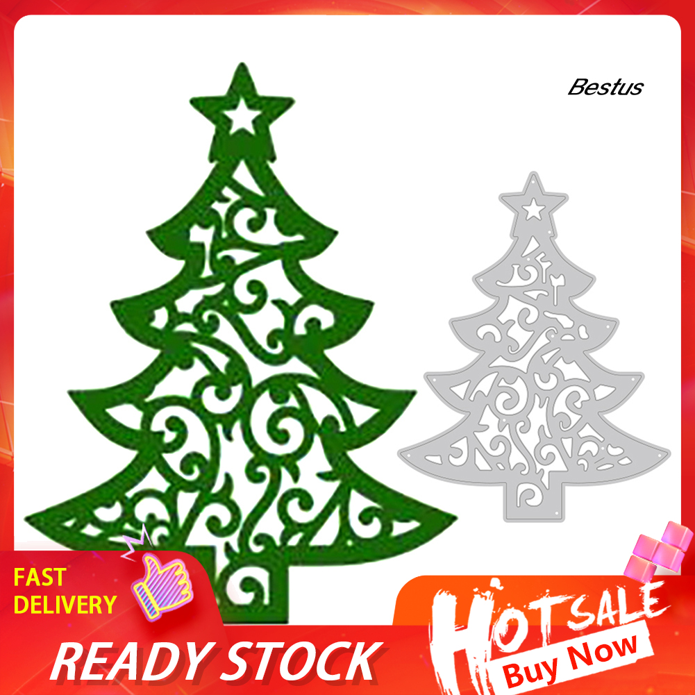 【BEST❀】Christmas Tree Cutting Die DIY Scrapbook Emboss Paper Cards Stencil Mold Decor