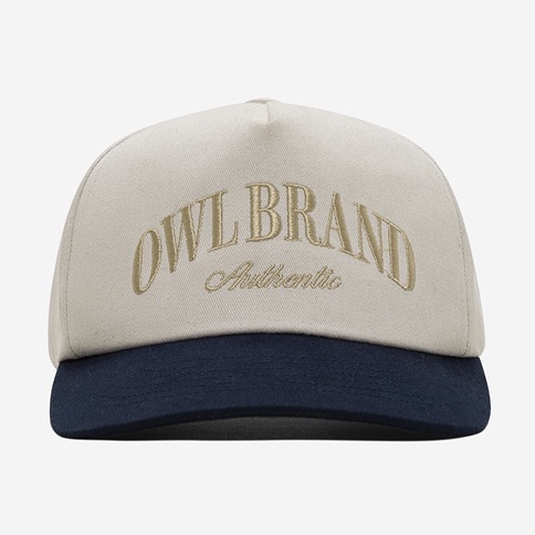 OWL BRAND® BASEBALL HAT - Mũ bóng chày lưỡi ngang hình thêu / Navy