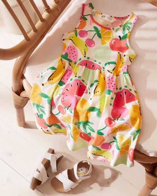 (Linh 2) Hàng auth Váy hoa quả chính hãng UK mẫu mới Size 4-6Y đến 8-10Y