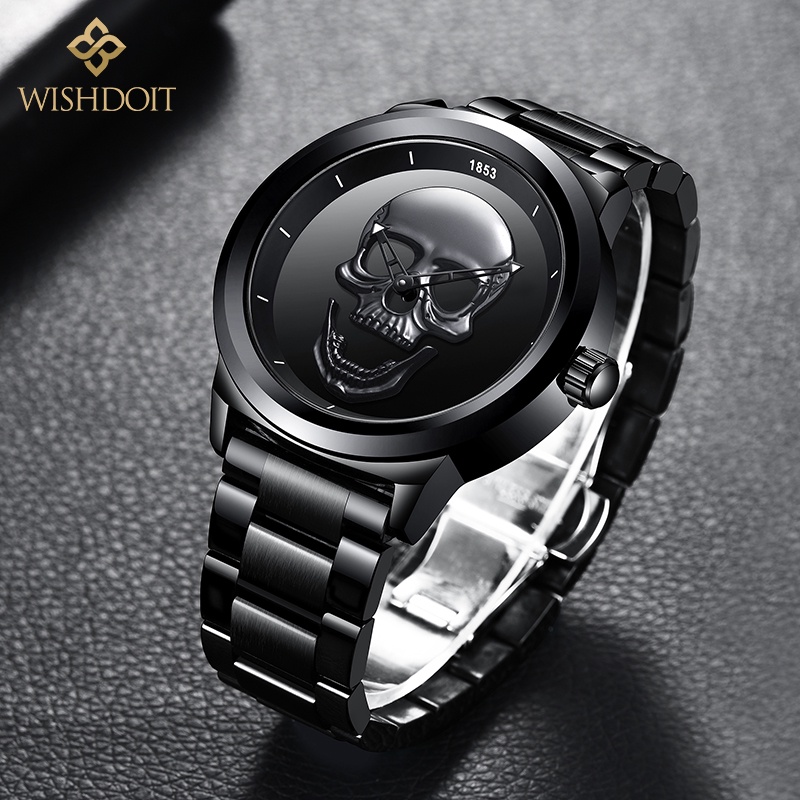 Đồng hồ quartz chất liệu thép không gỉ WISHDOIT