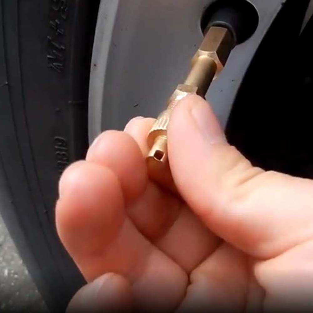 Thanh nối dài van bơm hơi bánh xe hơi bằng đồng thau tiện dụng