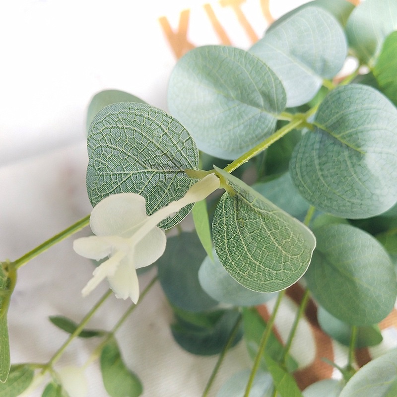 Lá táo điểm hoa sáp 16 nhánh, cành táo