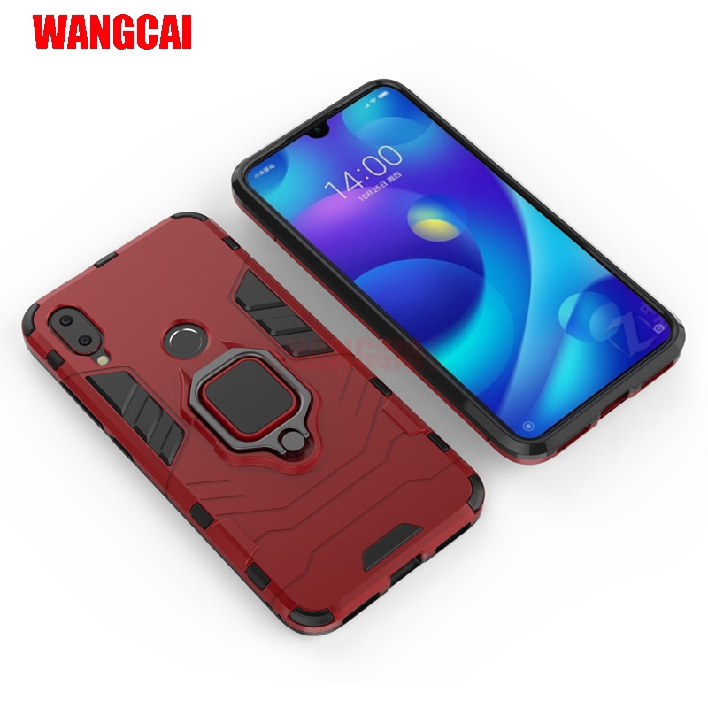 Ốp điện thoại chống sốc họa tiết áo giáp Iron Man cho Xiaomi Redmi 6 Pro Note 5 4 5+ Plus