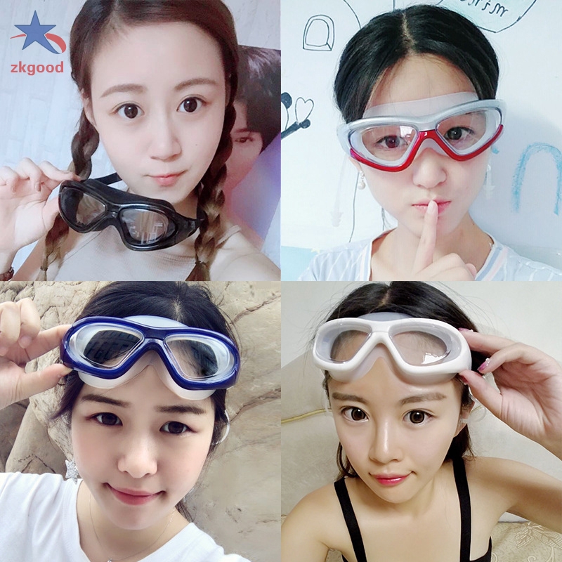 Adult Swimming Goggles Anti Fog Swim Glasses with Ear Plugs for Men Women