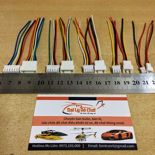 [] Dây nối cặp Jack đực cái 2p 3p 4p 5p 6p có dây dài 10cm