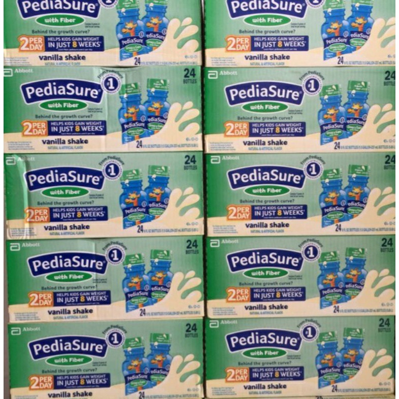 Combo 6 chai Sữa Pediasure nước Vani DHA Fiber hộp 237ml Mỹ - Date mới