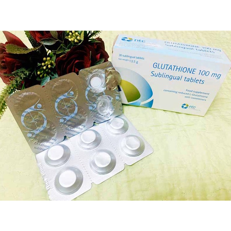 Ngậm trắng da NTC Glutathione Subilingual Tablets 100mg