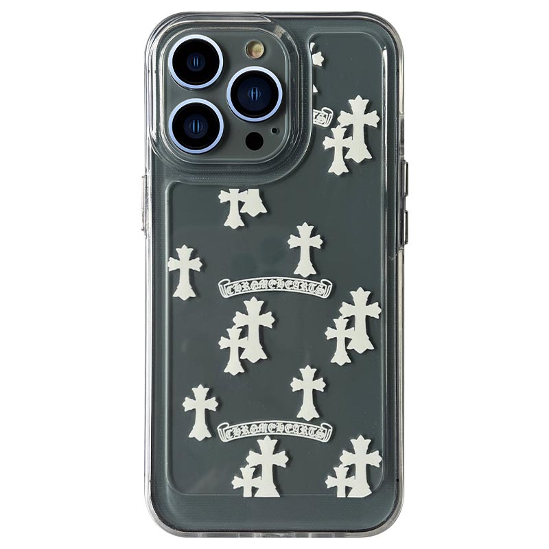 Ốp Điện Thoại Cạnh Mềm Trong Suốt Chống Sốc Họa Tiết Không Gian Chrome Hearts Cho IPhone 11 13 12 X XS Pro Max XR 12 13