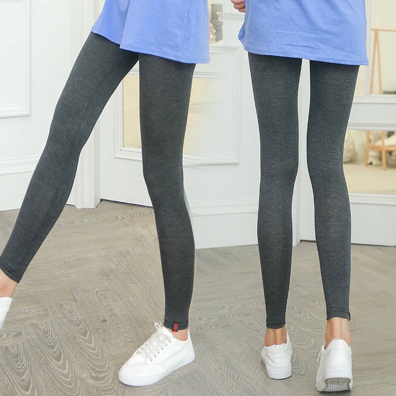 Quần legging 95% cotton lưng cao co giãn thời trang mùa hè cho nữ