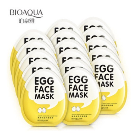 Combo 10 Mask trứng gà nội địa trung bioaqua