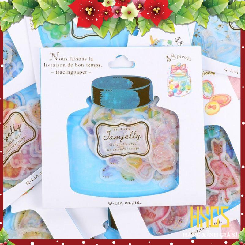 Sticker giấy washi dầu dán trang trí sổ, Kích thước: 154mm * 100mm