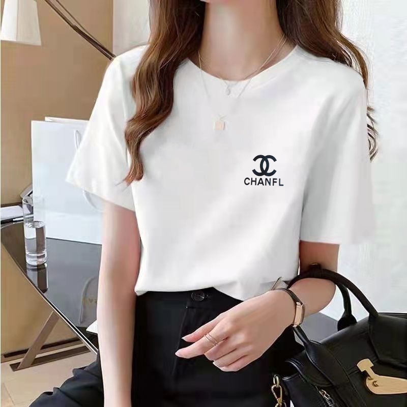 Korean version of loose fashion print trend short-sleeved T-shirt woman