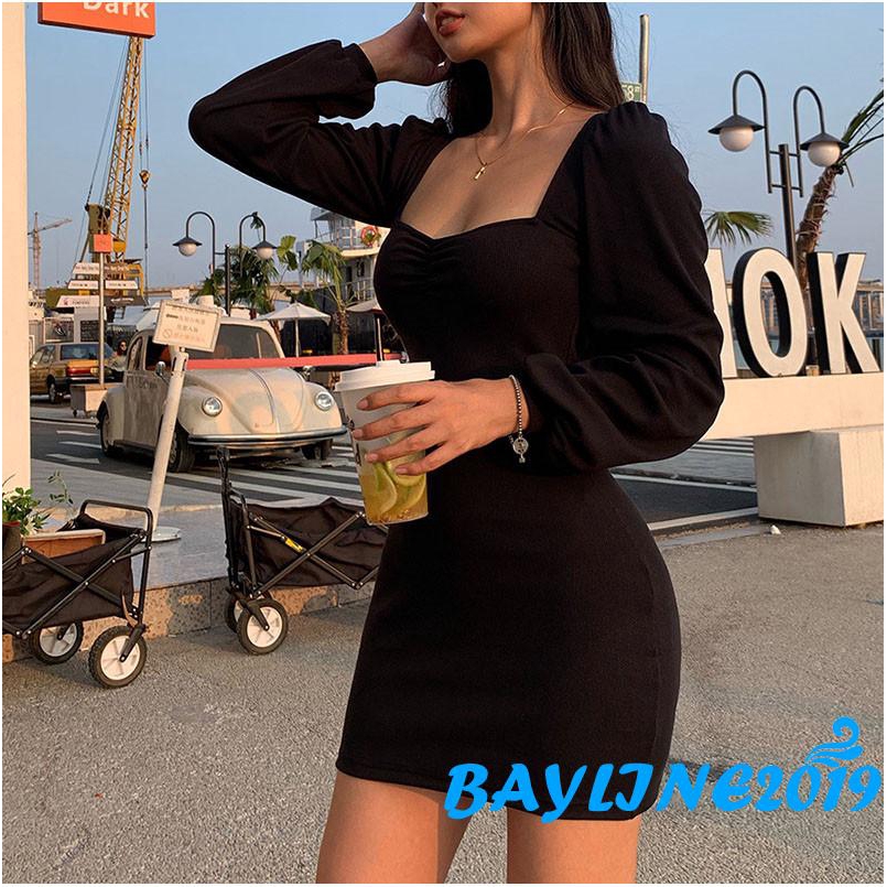 Đầm Tay Phồng Thời Trang Nữ Quyến Rũ