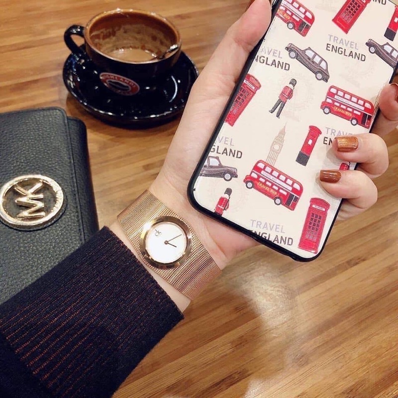 Đồng Hồ Nữ Calvin Klein dạng kiềng case 27mm